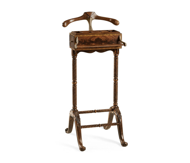 Ocala Mahogany Valet Stand with Stud Box