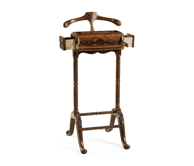 Ocala Mahogany Valet Stand with Stud Box