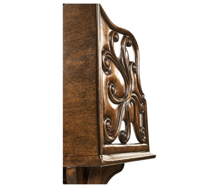 Ocala Victorian Walnut Floor Standing Book Trough