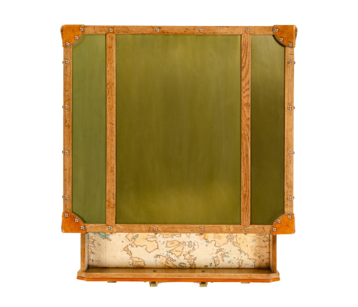 Night table w/ brass top