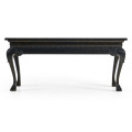 York Venetian Black Oak Console
