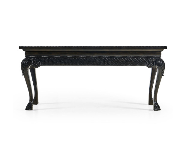 York Venetian Black Oak Console
