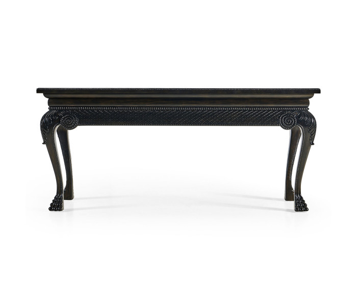 York Venetian Black Oak Console