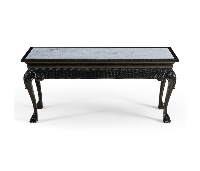 York Venetian Black Oak Console