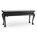 York Venetian Black Oak Console