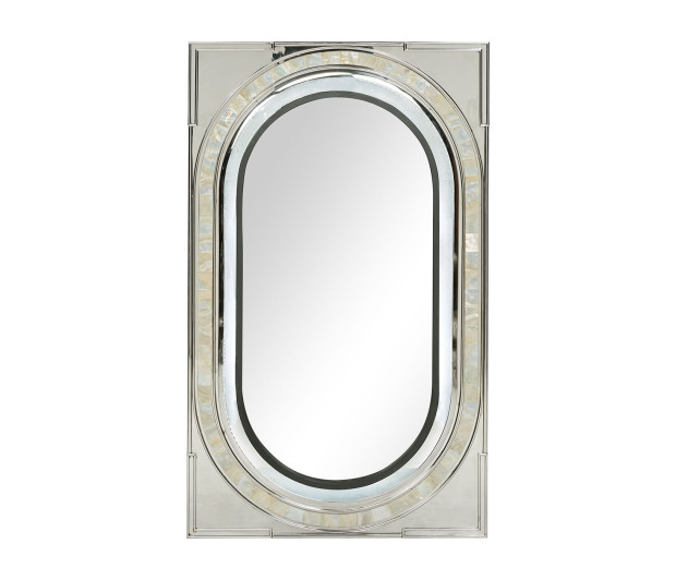 Mirror with TV and fogged, LED lighting