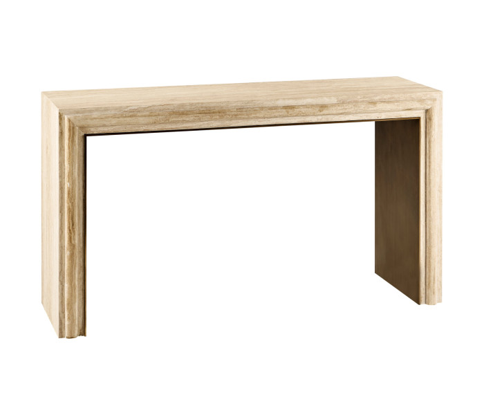 STONE CONSOLE TABLE @ ROTUNDA,  ELEVATOR LOBBY