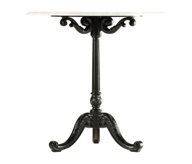 Round Table with White Carrara top 
28