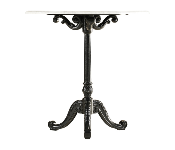 Round Table with White Carrara top 
28