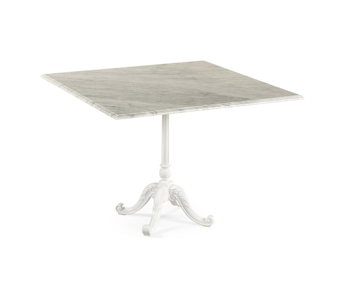 Square Table with White Carrara top 38