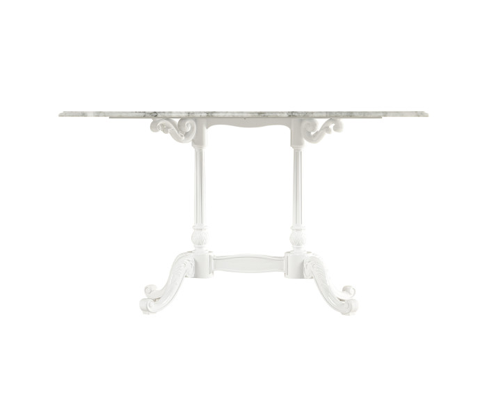 Large Rect Table White Carrara Top 
34