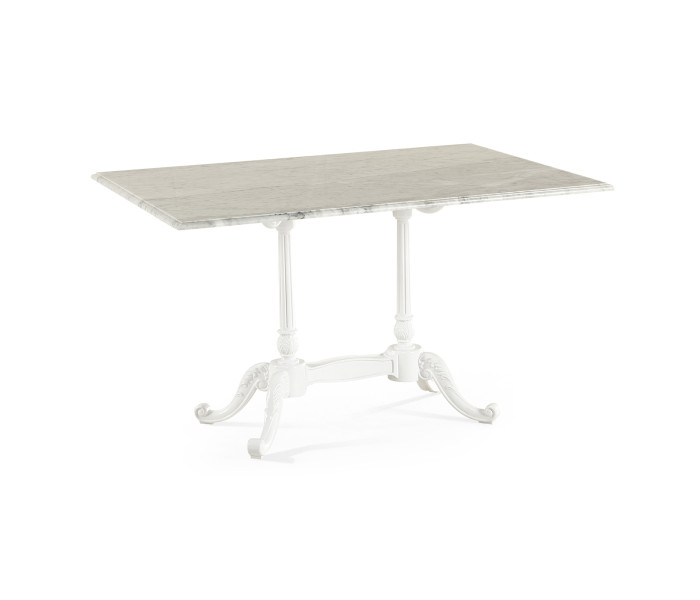 Large Rect Table White Carrara Top 
34