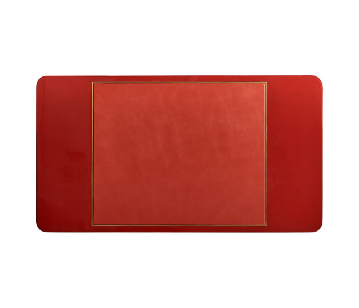 Rectangular Desk (100) - RED BRICK LEATHER 031-01-00210