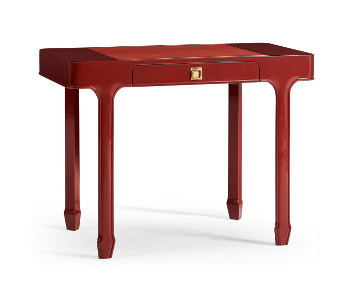 Rectangular Desk (100) - RED BRICK LEATHER 031-01-00210