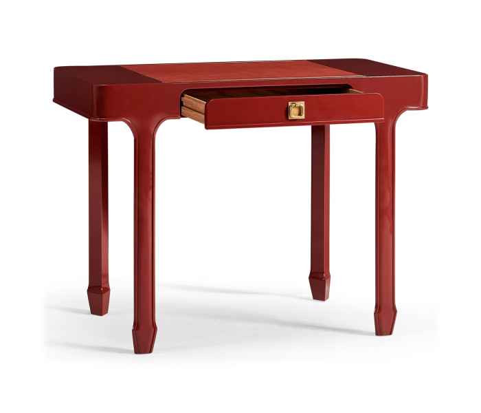 Rectangular Desk (100) - RED BRICK LEATHER 031-01-00210