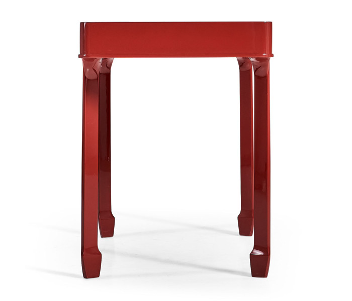 Rectangular Desk (140) - RED BRICK LEATHER 031-01-00210 - socket