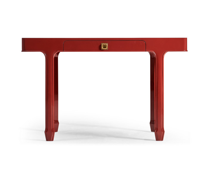 Rectangular Desk (120) - RED BRICK LEATHER 031-01-00210