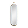 Wall Oval mirror with LED lighitng - NO Anti -fog