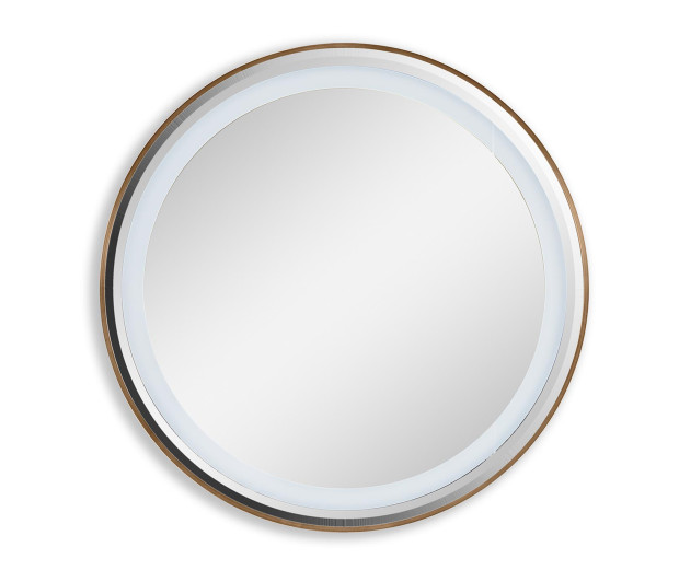 Wall Round Mirror with LED lighting - Anti-fog