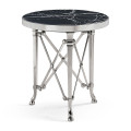 Gueridon accent table Nero Marquinia top
