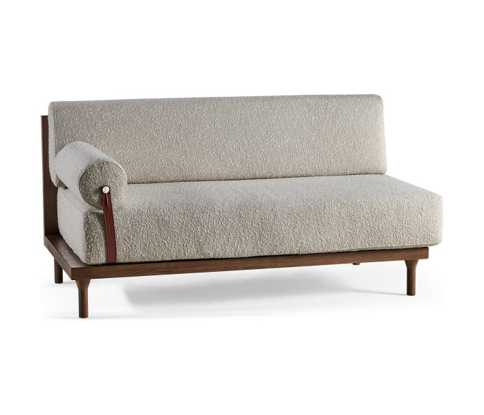 Custom Sectional With Wood Back