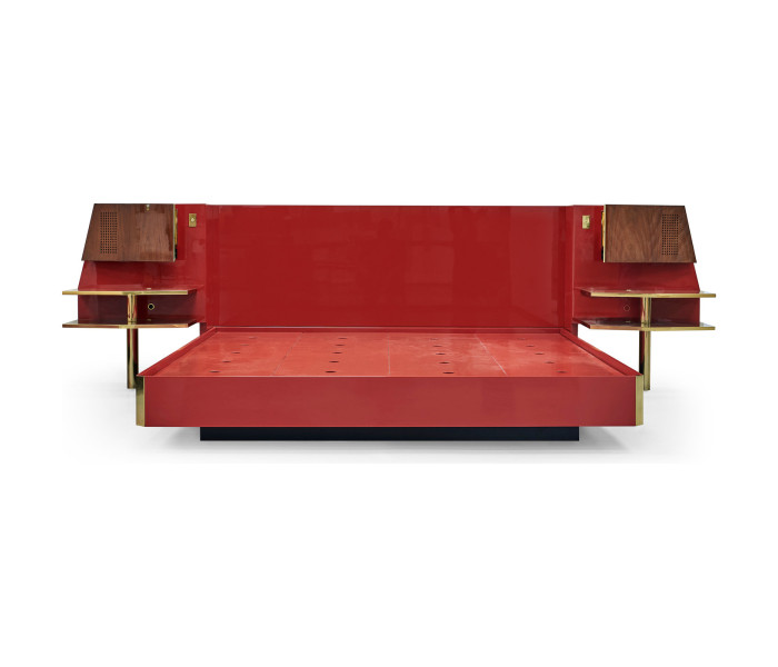 Left Bedside Table with Power Strip