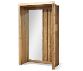 Corridor Wall Cladding Feature With Mirrors & Removable Furniture (Right)