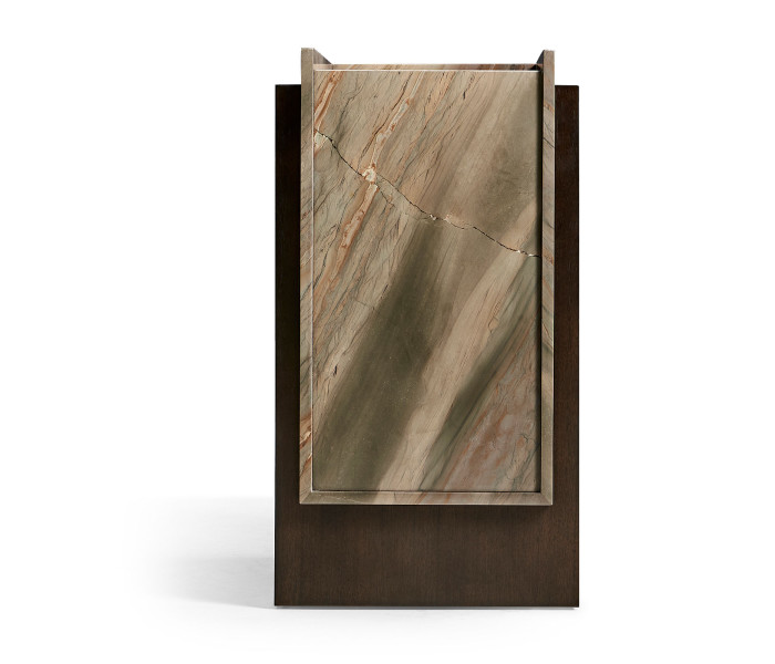 Small Stone top end table for Ice bucket