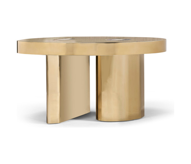 Back painted glass coffee table