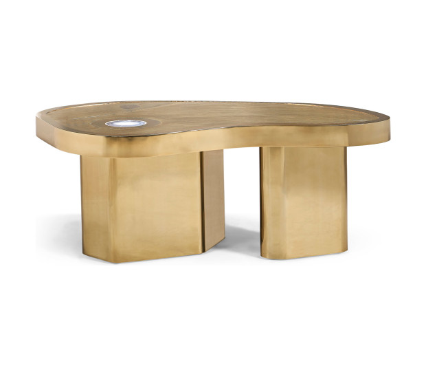 Engraved coffee table