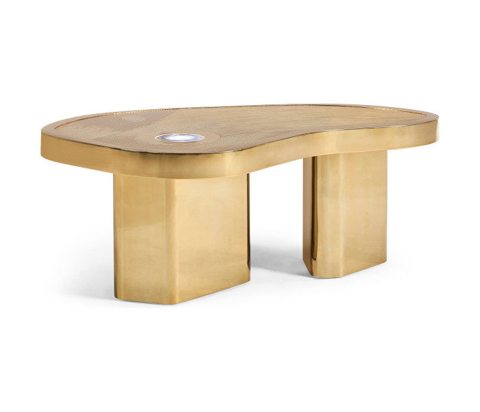 Engraved coffee table