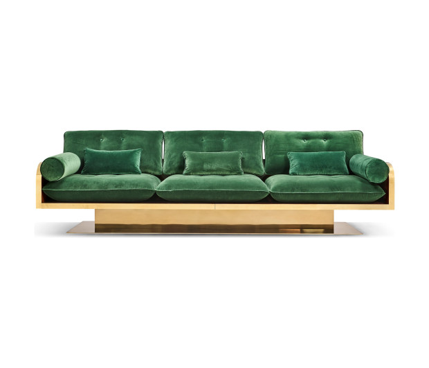 Wood Shell 3 Seat Sofa