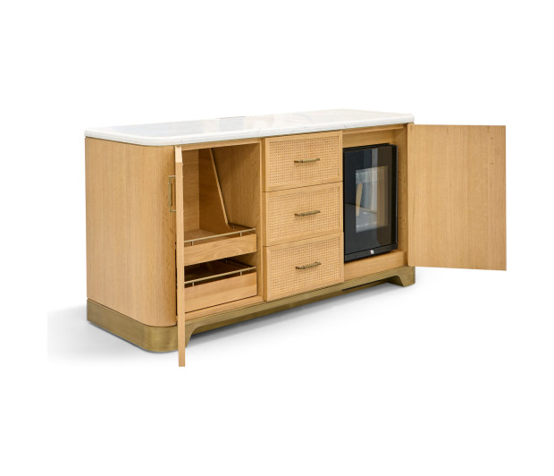 Charleston Minibar - With metal TV bracket frame