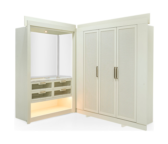 L-Shape Closet Assembly - 3-Bay Suites