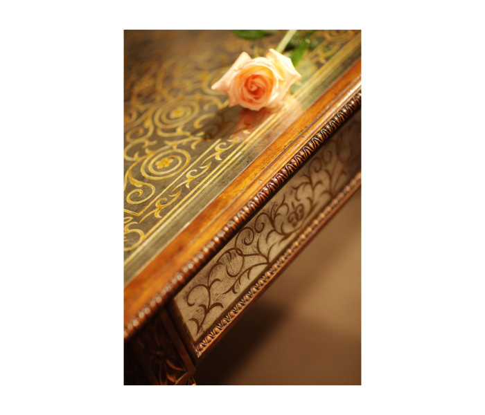 Églomisé library table