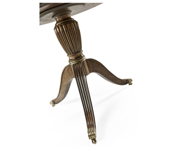 Bleached Mahogany Drum Table