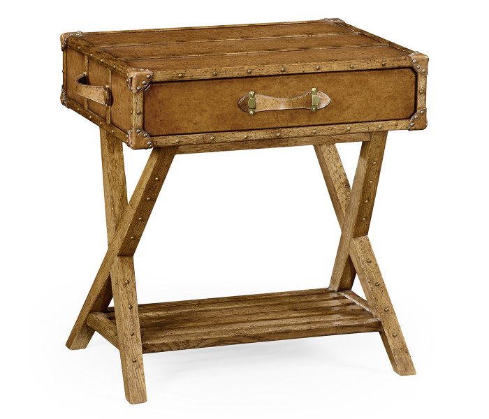 Travel Trunk Style Side Table