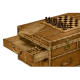 Travel Trunk Style Coffee Games Table