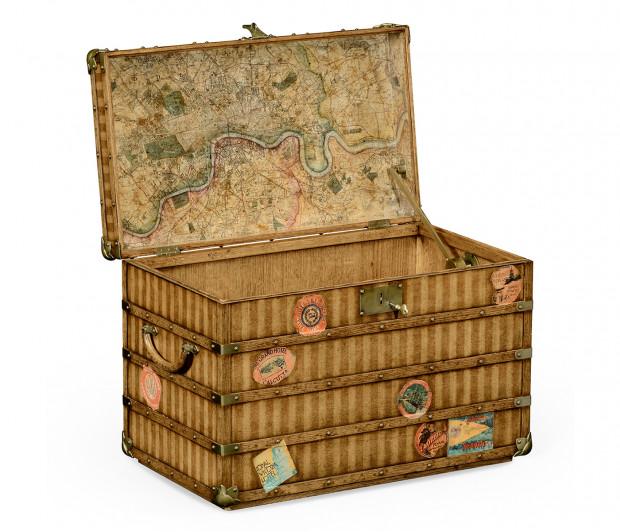 Travel Trunk Style Storage Chest Travel Trunk Style Storage Chest