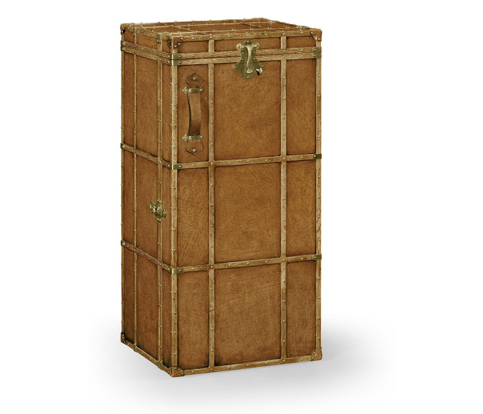 Travel Trunk Style Wine and Cocktail Cabinet