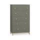 Tall chest with blazer buttons (Slate/Silver)