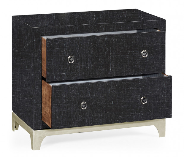 Charcoal & Silver Low Chest Charcoal & Silver Low Chest