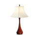 Red Lacquered Table Lamp