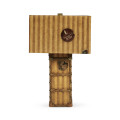 Striped Travel Trunk Style Table Lamp