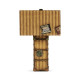 Striped Travel Trunk Style Table Lamp
