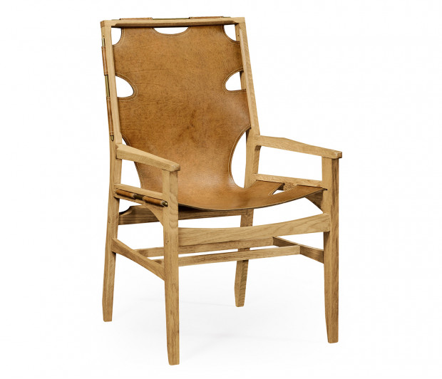 Casual Mid-cent Slung Leather Arm Chair Casual Mid-cent Slung Leather Arm Chair