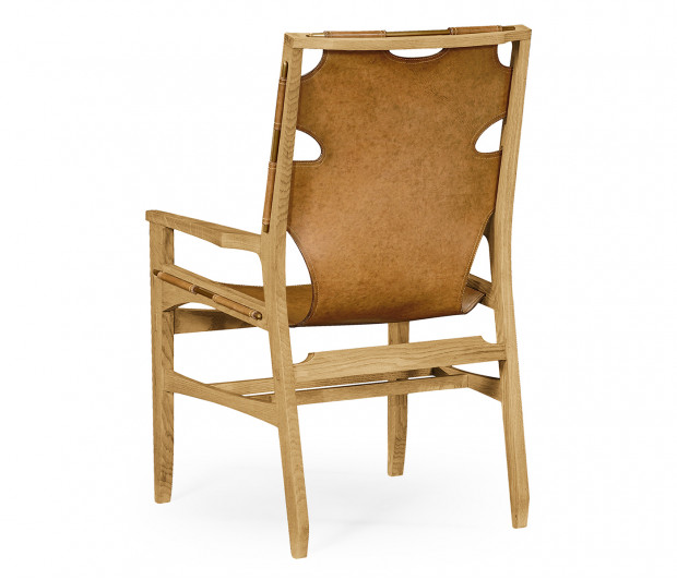 Casual Mid-cent Slung Leather Arm Chair Casual Mid-cent Slung Leather Arm Chair