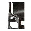 Casual Mid-cent Slung Leather Side Chair