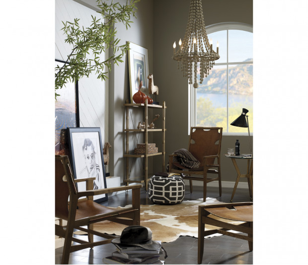 Midcentury Style Slung Black Leather & Black Mocha Oak Stool or Footstool Midcentury Style Slung Black Leather & Black Mocha Oak Stool or Footstool