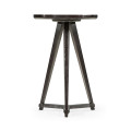 Circular Black Mocha Oak & Oyster Side Table